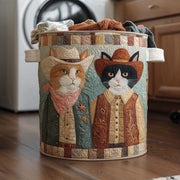 Cowboy Whiskers Quilted Laundry Basket NCU0NNT2665