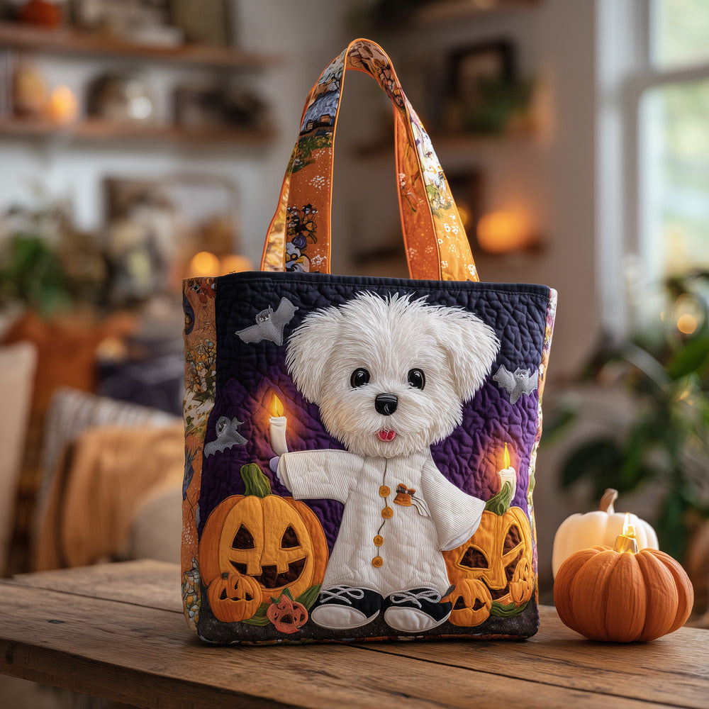 Adorable Bichon Quilted Tote Bag GFTOTG01